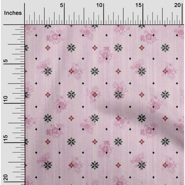 oneOone Viscose Jersey Rose Pink Fabric Floral & Texture Craft Projects Decor Fabric Printed By The Yard 60 Inch Wide