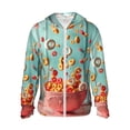 thumbnail image 1 of Balery Floating Colorful Cereal Sudadera ligera de manga larga con capucha y protección solar UPF 50+ para hombre y mujer, ideal para pesca y running-Small, 1 of 7
