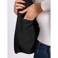 thumbnail image 5 of DARING DIVA Women's Stand Collar Lightweight Zip Up Vest XL Black, 5 of 6