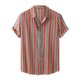 thumbnail image 1 of Camisa de verano que imprime la parte superior de la solapa de la camisa de manga corta de los hombres ocasionales Pompotops oipoqjl25294, 1 of 9