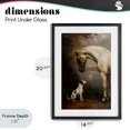 thumbnail image 4 of Stupell Industries Victorian Hound & Horse Vintage View Black Framed Print Under Glass, 14 x 20, by Petals Prints Design, 4 of 8