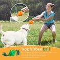thumbnail image 3 of CSChome Dog Toy For Gum Massage Interactive Dog Toy Ball with Rope Honeycomb Shape Multi-functional Food Dispensing Outdoor Play Toy, 3 of 7