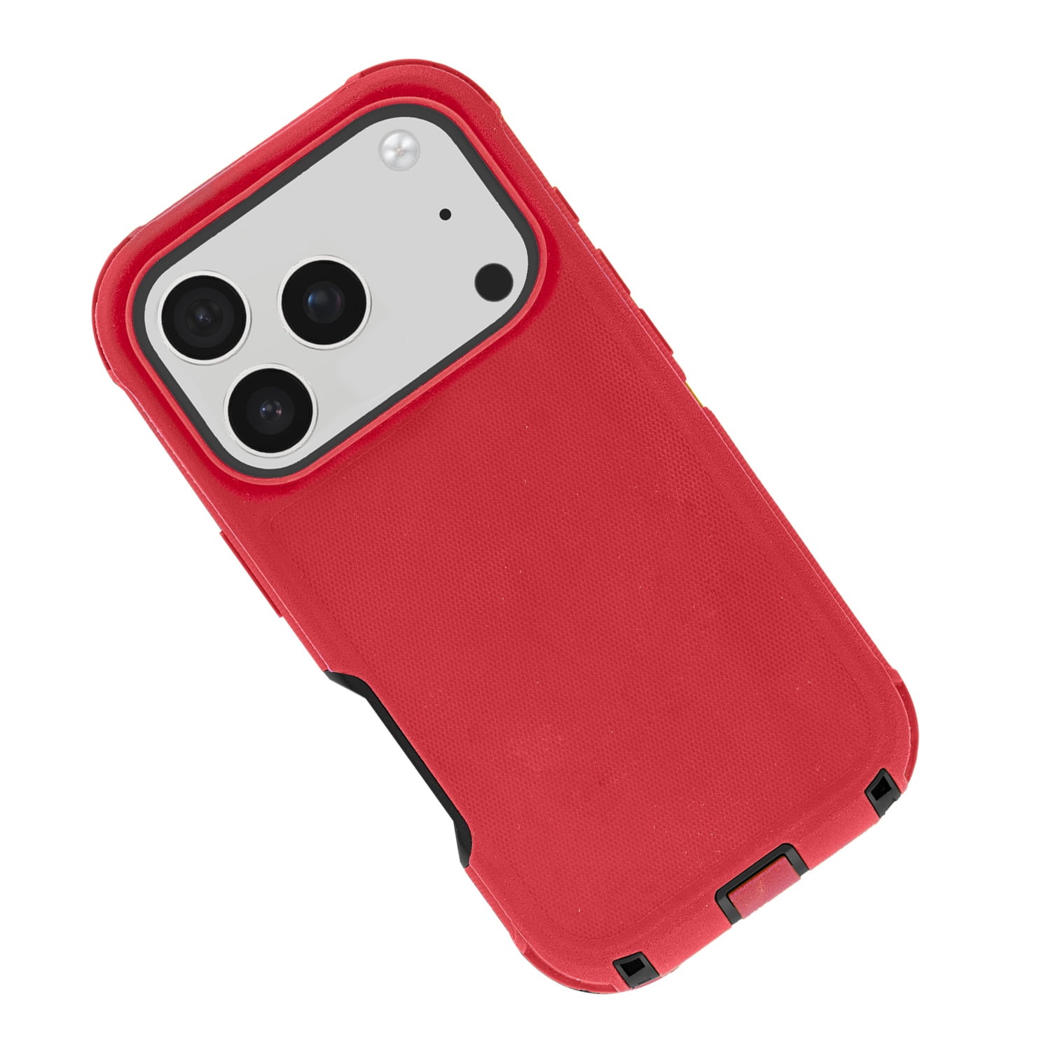 Durable Armor Cover for iPhone 17 Pro Max - Red and Black