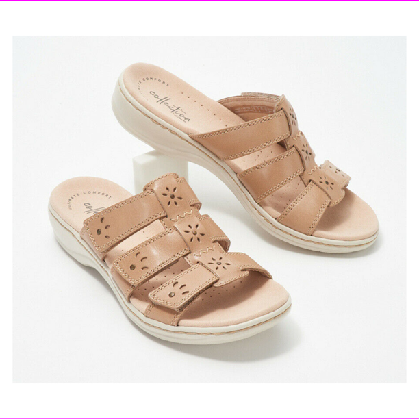 Clarks Clarks Collection Ivory Sole Slide Sandals Leisa Spring Sand