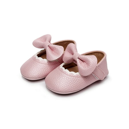 

Bellella Toddler Mary Jane Prewalker Dress Shoes First Walker Flats Breathable Princess Shoe Party Wedding Pink 6C