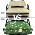 thumbnail image 6 of Yuyamidu Golf Ball Golf Cart Seat Covers with Shortage Pockets Green Golf Cart Towel Seat Covers for Club Car Universal Fit Portable, 6 of 8