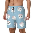 thumbnail image 2 of Haiem Cartoon Sushi Men'S Quick-Dry Swim Trunks: Comfortable Beach Shorts With Mesh Lining And Pockets - Ideal For Swimming And Sunbathing Small, 2 of 9