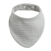 Baby Infants Feeding Bibs Soft Cotton Bandana Saliva Towel Toddler for Triangle Drool Scarf Newborn Burp Drop Shipping Light for Grey