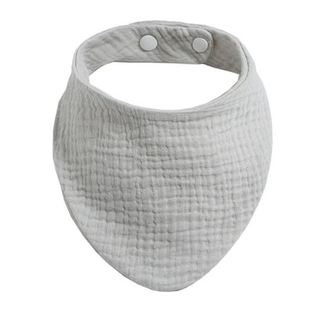 Baby Infants Feeding Bibs Soft Cotton Bandana Saliva Towel Toddler for Triangle Drool Scarf Newborn Burp Drop Shipping Light for Grey
