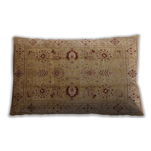 Ahgly Company Outdoor Rectangular Mid-Century Modern Lumbar Throw Pillow, 13 inch by 19 inch