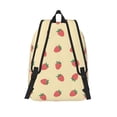 thumbnail image 2 of Lsque Strawberries Pattern Canvas Daypack, Durable Backpack, High-quality Versatile Backpack,Vintage Compact Backpack-Small, 2 of 6