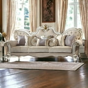 Acme Furniture Picardy Sofa, Antique Pearl Fabric