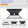 thumbnail image 4 of Lámpara De Pared De 67 Leds, Luz De Pared De Inducción De Cuerpo Humano Con Ajuste De Ángulo, Luz Solar Impermeable Ip65 Para Camino De Patio De Jardín Al Aire Libre Minnieouse HA013098-00, 4 of 7