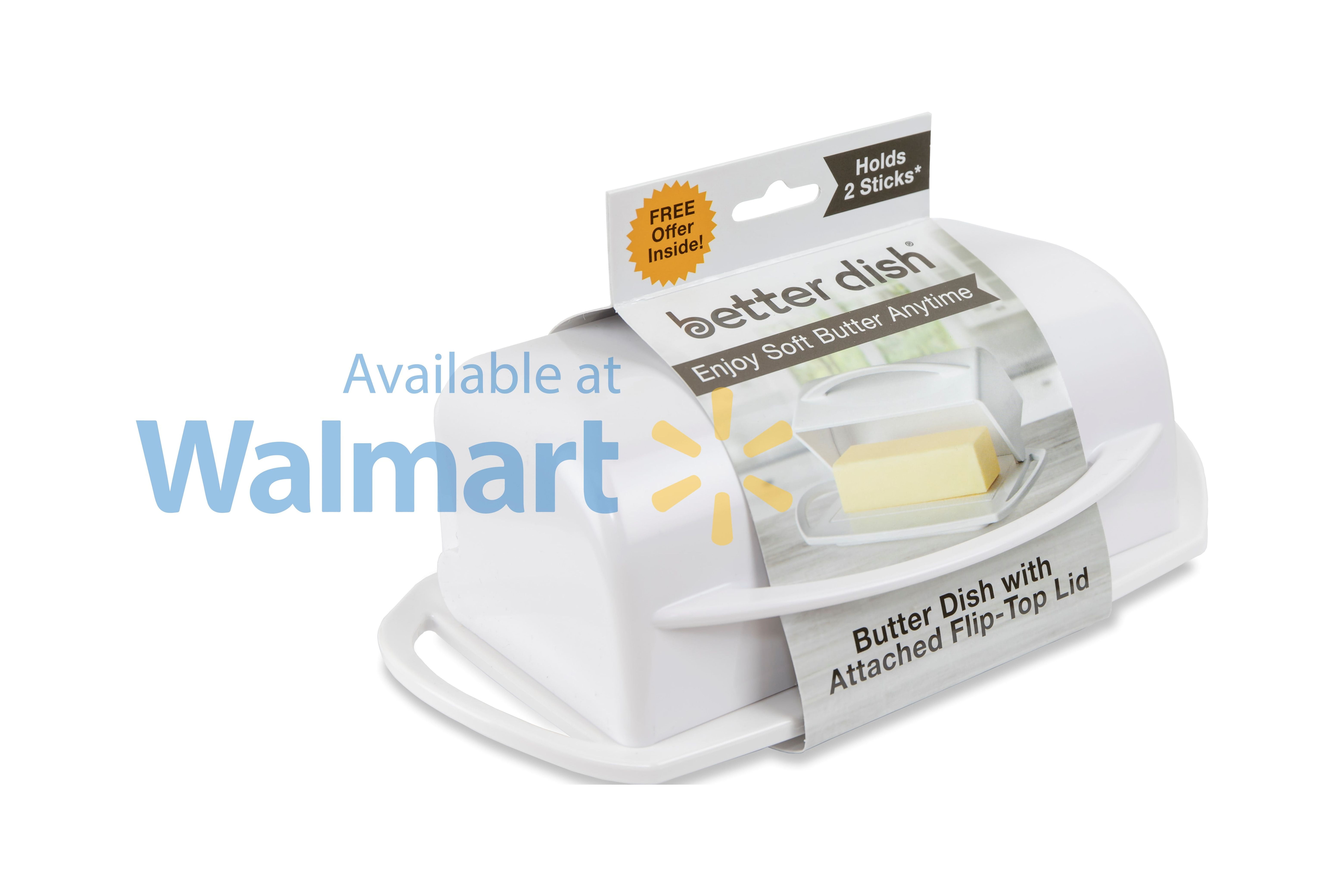 Better Dish Butter Dish with Flip Top lid Walmart