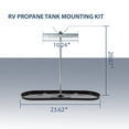 thumbnail image 3 of PIT66 RV Propane Tank Mounting Kit Fit for 20lb 30lb LP Tanks Camper Travel Trailer, 3 of 10