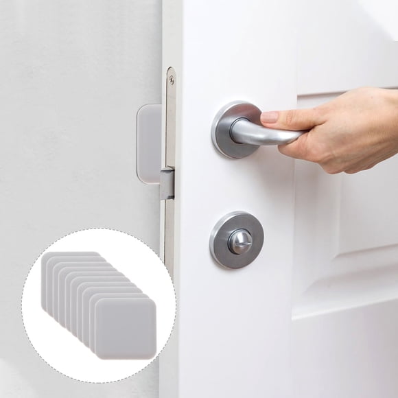 Minkissy 10pcs Door Knob Wall Protector Grey Plastic Buffer Noise Outdoor Use