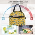 thumbnail image 4 of Fotbe Shark Print Bolsa de Almuerzo con Estampado, Lonchera Aislada, Contenedores de Comida Reutilizables Tipo Cooler a Prueba de Fugas, 4 of 7