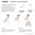 thumbnail image 6 of VONN Tania 39" Height Adjustable ETL Certified Integrated LED Chandelier Silver, 6 of 11
