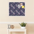 thumbnail image 3 of PinPix 28x24 Custom Cork Bulletin Board Vintage Japanese Floral Navy Poster Board Has a Fabric Style Canvas Finish, Framed in Vintage Japanese Floral Navy, by ArtToFrames (PinPix-1542), 3 of 5