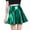 Green, variant on Women's Casual Fashion Shiny Metallic Flared Pleated A-Line Mini Skirt plus Size Midi Skirt Swim Skirt Bottoms for Women Satin Skirt Metallic Skirt And Top Crib Bed Skirts Wrap Midi Skirt Jean Skirt