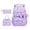 Purple, variant on Fgnfyis School Backpack with Lunch and Pencil Three Piece Bundle Kids Backpack for School Pink