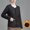Black, variant on 2025 Women's Quilted Puffer Jacket - Full Zip Long Sleeve Parka, Slim Fit Winter Coat for Cold Weather