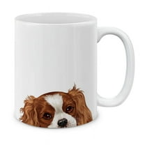 WIRESTER 11 Oz Ceramic Tea Cup Coffee Mug, Cavalier King Charles Spaniels Dog