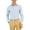 Blue, variant on Men's Slim Fit Herringbone Dress Shirt Grey Medium 15 - 15.5 / 34 - 35