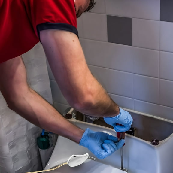 HEANUJJ Brass Toilet Flush Lever Handle with Adjustable Chain, Design, Replacement for Hotel and Home Use, 1 Set