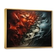 thumbnail image 2 of Designart "Red Blue Mexico Art The Creation" Mexican Floater Framed Canvas Wall Art, 2 of 7