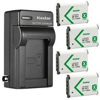 Kastar 4-Pack NP-BX1 Battery and AC Wall Charger Replacement for Sony Cyber-shot DSC-RX100M5 (RX100 V), Cyber-shot DSC-RX100M6 (RX100 VI), Cyber-shot DSC-RX100M7 (RX100 VII), Cyber-shot DSC-WX300