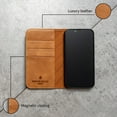 thumbnail image 2 of PORTER RILEY - Leather Case for iPhone XR. Premium Genuine Leather Stand/Cover/Wallet/Flip Case, 2 of 4