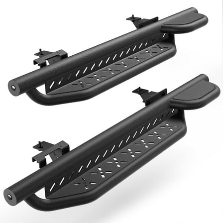 POFENZE Running Boards Side Steps for Jeep Wrangler JL 2019-2024 Black Nerf Bar for Jeep 2 Doors Only