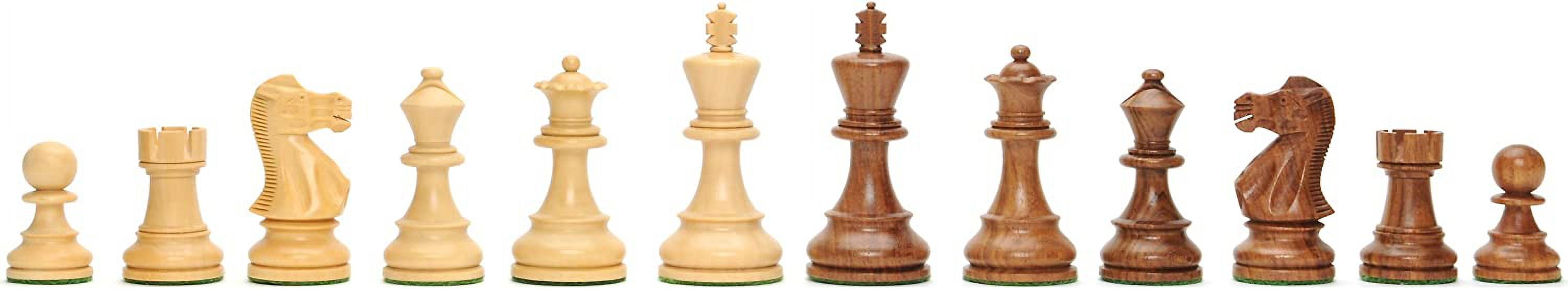 WE Games English Chess Set with Pullout Storage Drawers - 19 inch