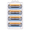 Gillette Sensor 3 Refill Blades, Unboxed Wholesale Pack, 8 Count + Makeup Blender Stick, 12 Pcs