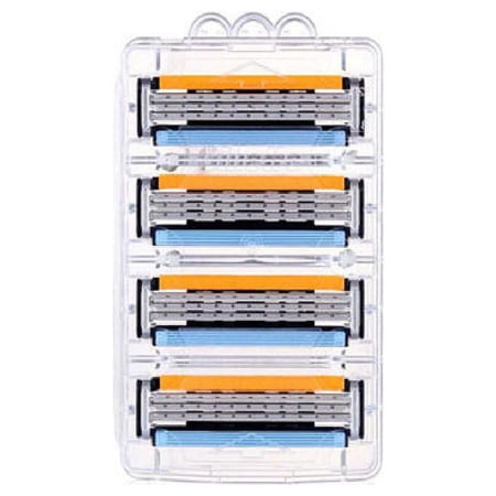 Gillette Sensor 3 Refill Blades, Unboxed Wholesale Pack, 8 Count + Makeup Blender Stick, 12 Pcs