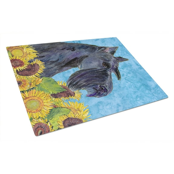 Caroline's Treasures Scottish Terrier Glass Cutting Board Large