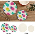 thumbnail image 4 of Coolnut Colorful Pineapple Round Cotton Trivets Pot Holders, Hot Pads Pure Cotton Stylish Coasters for Boho, Farmhouse, Kitchen - 2pcs Home Decor, 4 of 7