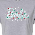 thumbnail image 3 of Barbie - Holidays & Christmas - Tangled Lights - Juniors Cropped Cotton Blend T-Shirt, 3 of 5