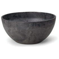 31128 Napa Bowl Planter, Black, 12-Inch