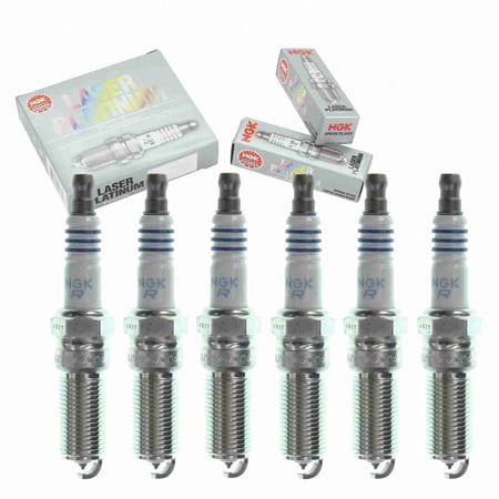 6 pc NGK 3587 Laser Platinum Spark Plugs for 1M5O-12405-CA 41-988 41-990 4313 4719 AYFS22FE1J CYFS12FP HGR7MDP0 HGR7MQP0 HR7MPP22U HR7MPP302 HR7MPP302X ITV20TT SP526 Ignition Wire Secondary