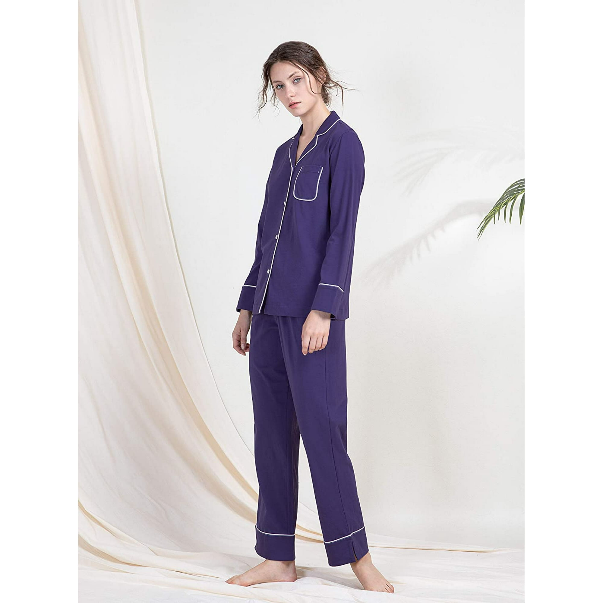 Womens cotton pajamas walmart hotsell