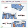 thumbnail image 4 of joogoo Sailboats Blue 2 Piece Long Sleeve Tee and Pants Cotton Pajama Set 4T, 4 of 7