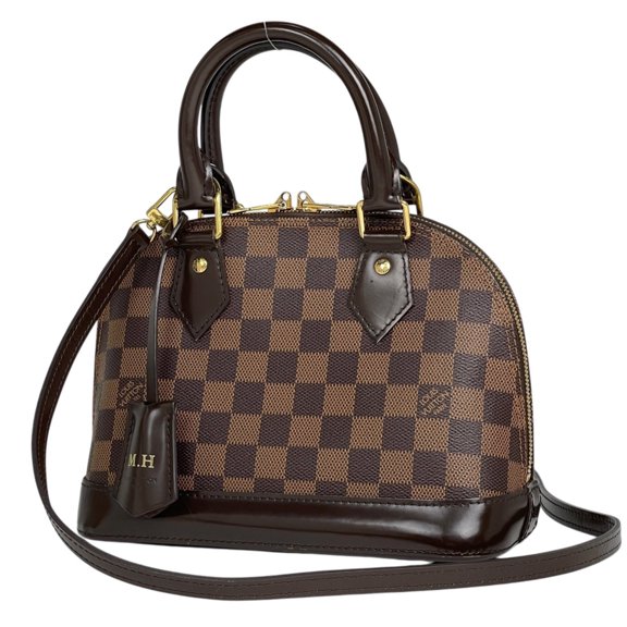 Pre-Owned Louis Vuitton Alma BB 2-Way Handbag, Damier Brown, N41221, Women's