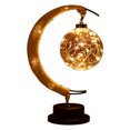 thumbnail image 1 of Eyfqtcs Led Luna Sepak Takraw Lámpara Cuerda De Cáñamo Hecha A Mano Hierro Forjado Luz De Noche Hogar, 1 of 9
