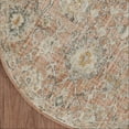 thumbnail image 4 of Nourison Oushak Home 4' x Round Rust Vintage Indoor Rug, 4 of 8