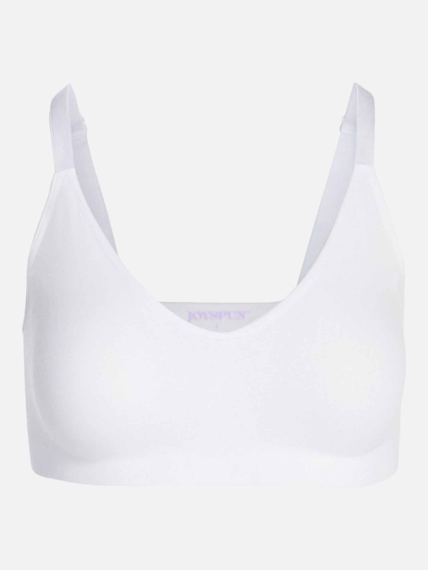 Joyspun Women’s Seamless Plunge Pullover Bralette, Sizes S-XXXL