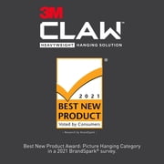 3M CLAW™ Drywall Picture Hanger, holds 45 lbs, 1 Hanger/Pack