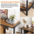thumbnail image 5 of 65 Inch TV Stand with Storage - Adjustable Leg Entertainment Center for TVs Up to 75 Inches, Brown, 5 of 7