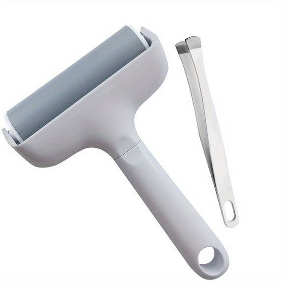 Brayer Roller & Broad Tip Tweezers Remover Tool Set Compatible for Crafting Printmaking T-Shirts Heat Transfer Projects Fabric, Vinyl, Iron-On & Inking Blocks